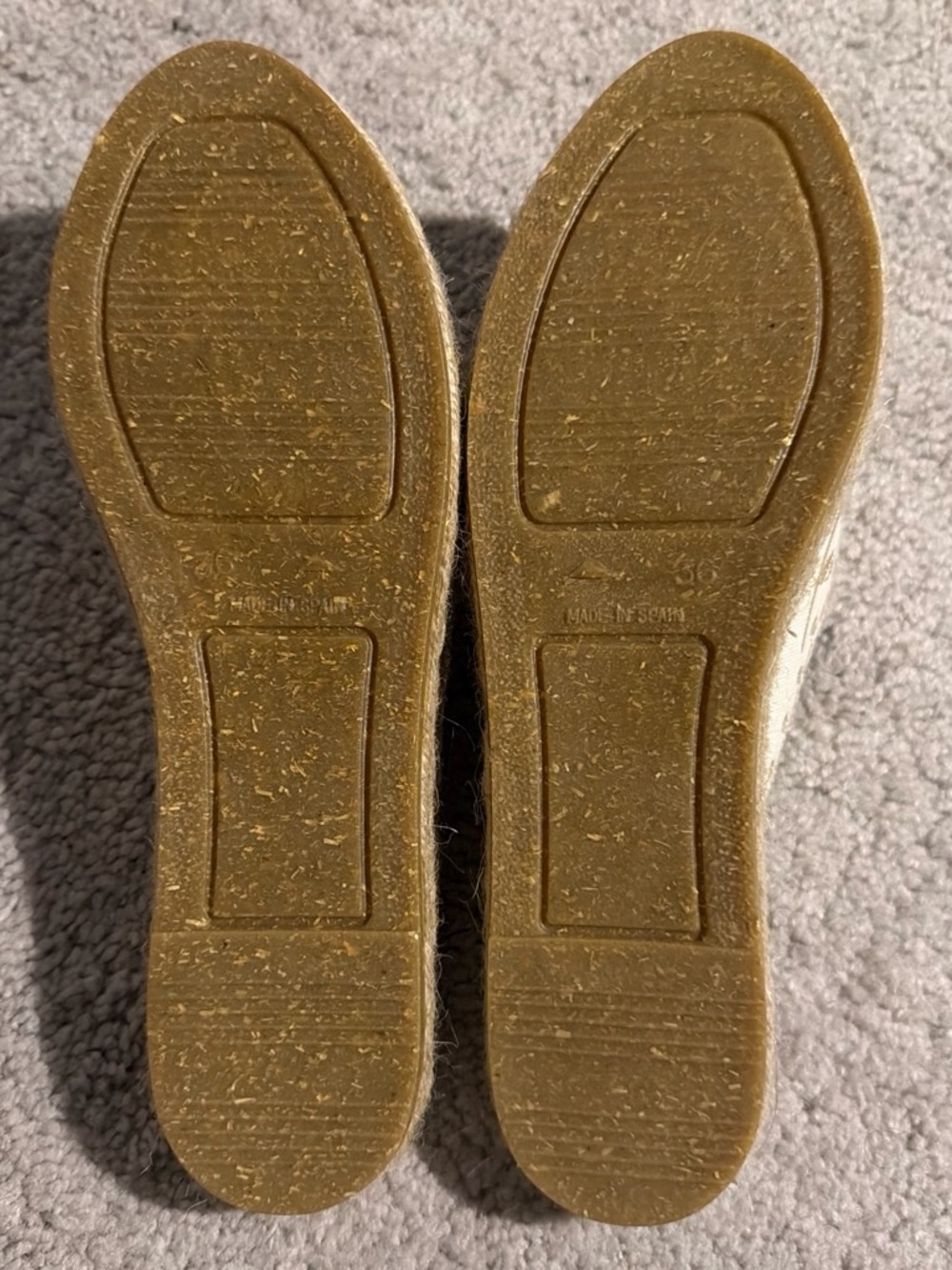 Embroidered Cream Slip-On Espadrille Mules - Picture 4 of 4